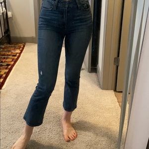 Paige cropped flare jeans